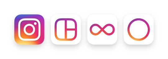 Instagram, as well as Layout, Boomerang and Hyperlapse, have brand new logos.