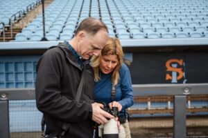 Jean Fruth instructing a student at Summit Sports New York City workshop